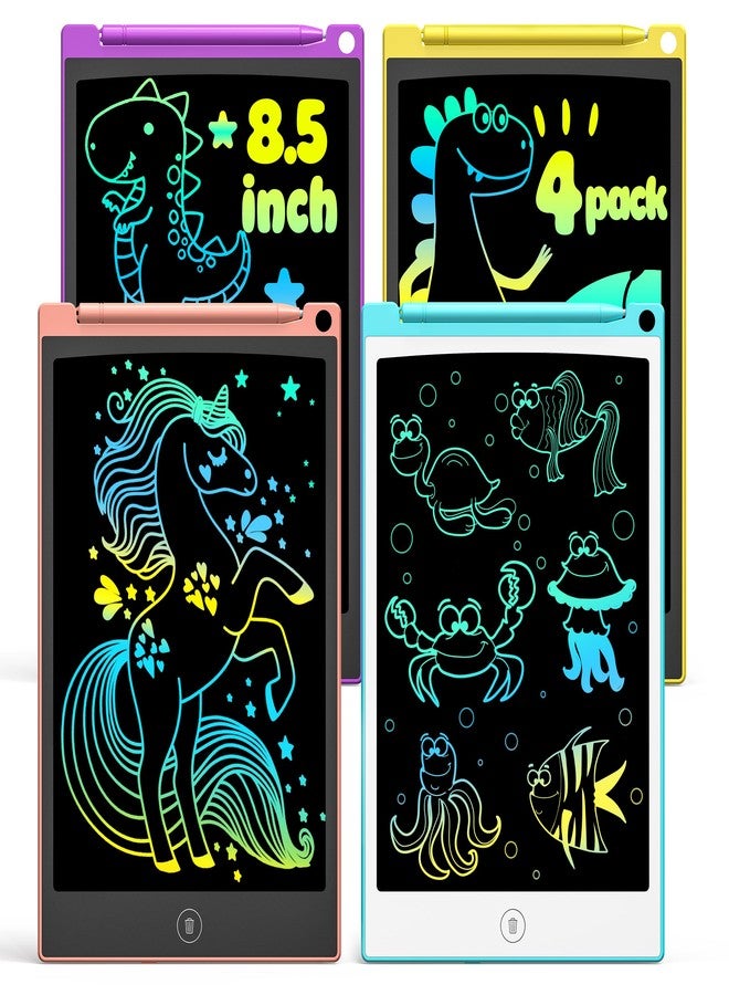 TECJOE LCD Writing Tablet Set, 8.5 Inch Colorful Doodle Board Drawing Tablet for Kids, Kids Travel Games Activity Learning Toys Birthday Gifts for 3-6 Year Old Boys Girls Toddlers Preschooler - Image 1
